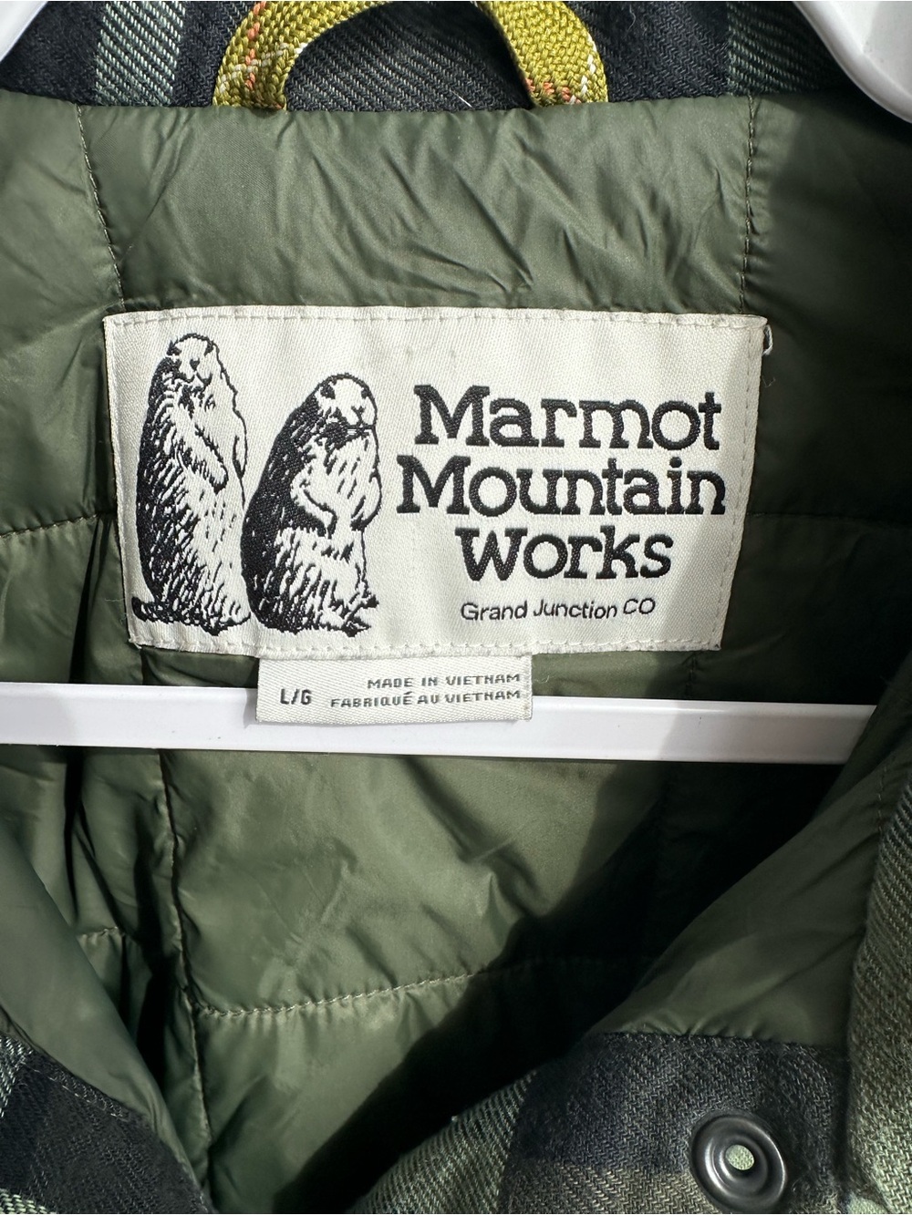 Vintage Marmot Men's Lanigan Flannel Chore Coat Size Large - Picture 3 of 6